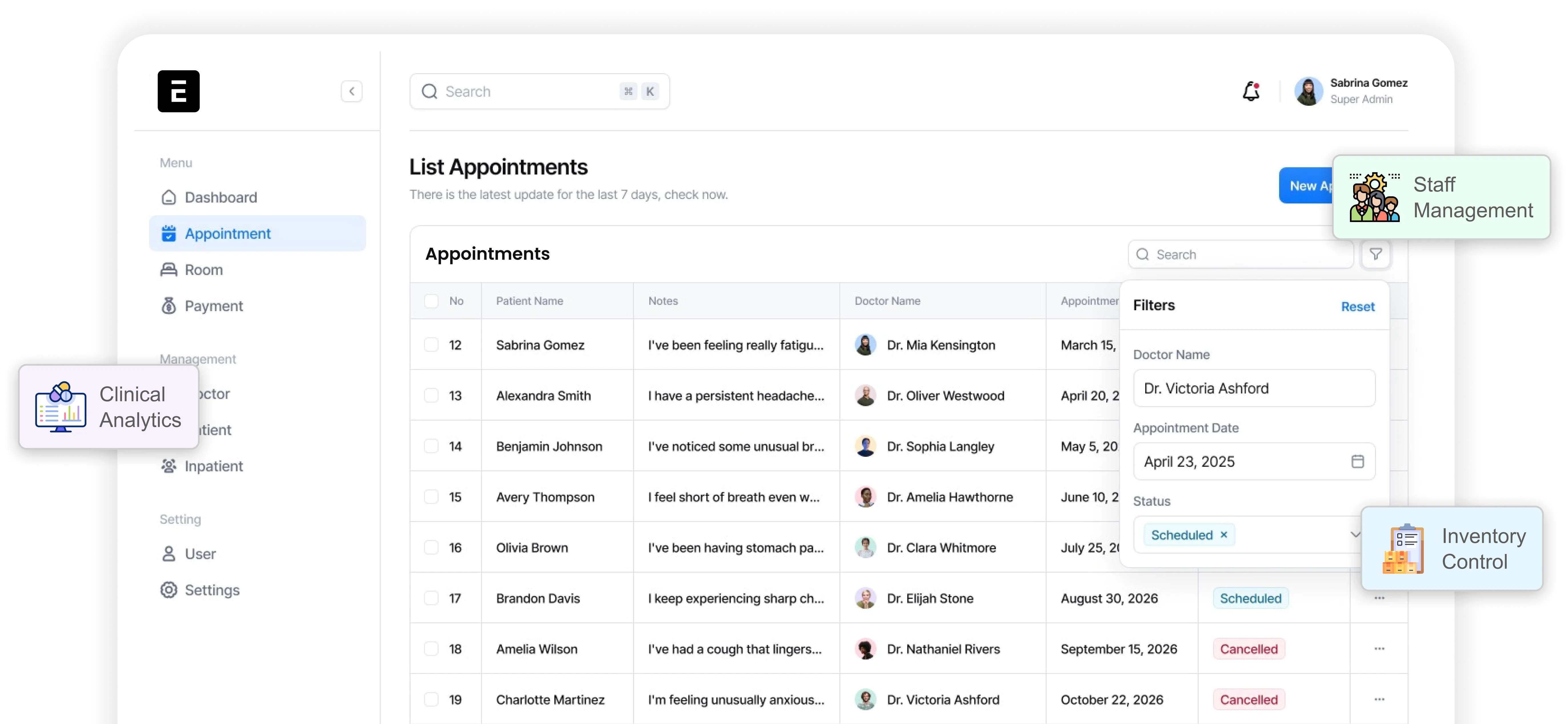 Clinic ERP Software