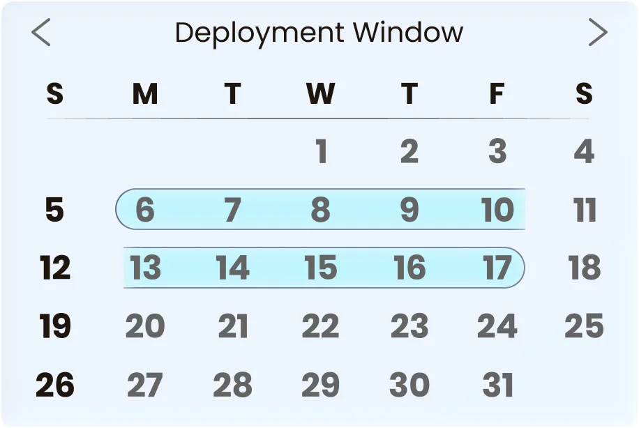 Deployment Window