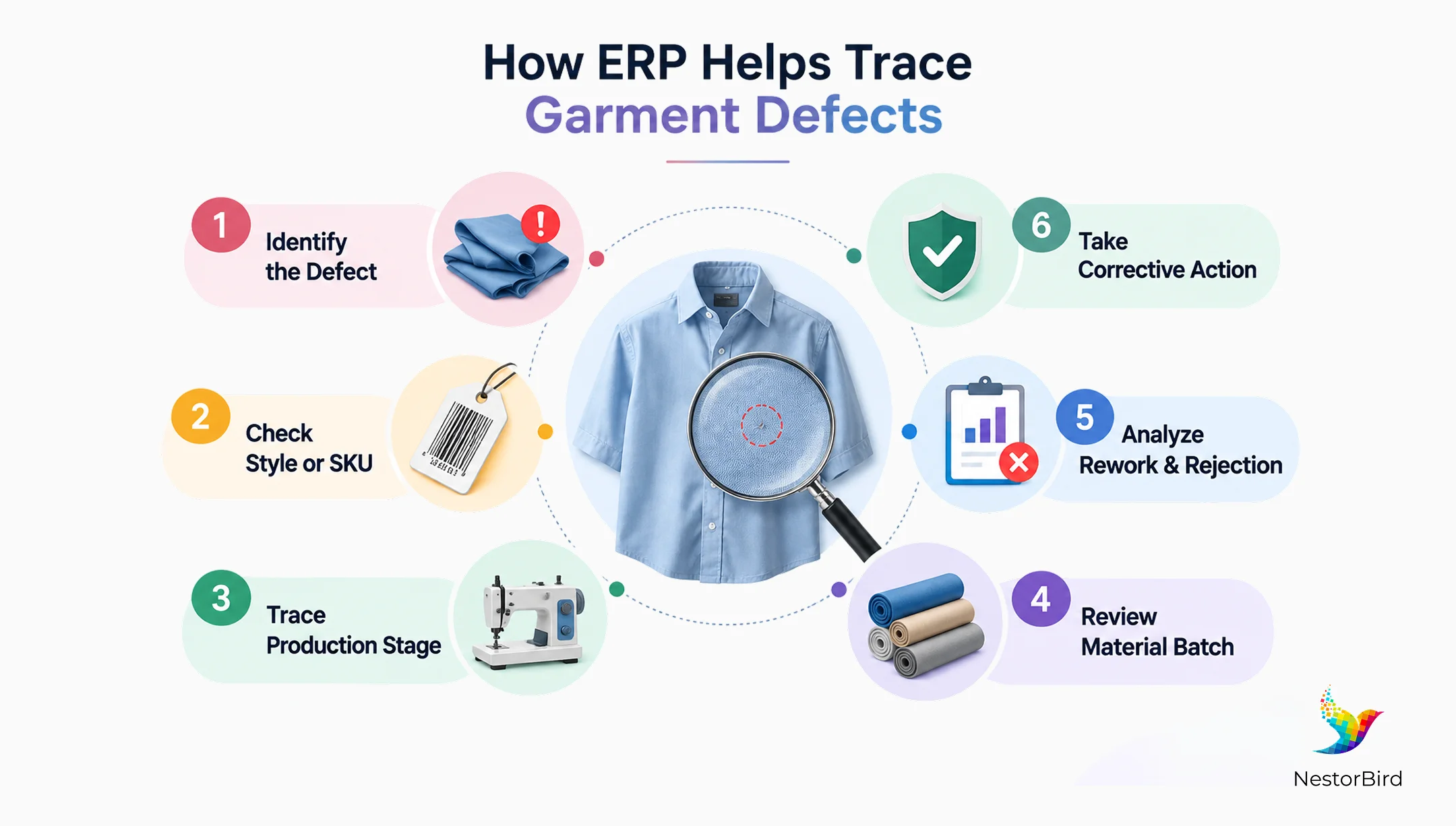 how erp helps trace garment defects